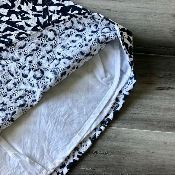 ❤️ LAST DAY Theory 'Lonati Pescara' Eyelet A-Line Mini Skirt - Picture 10 of 10